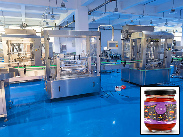 整套辣椒醬灌裝機生產(chǎn)線