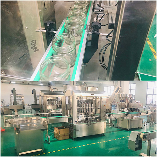 小型剁辣椒灌裝機(jī)生產(chǎn)線實(shí)拍圖