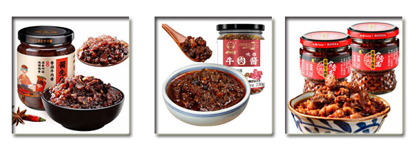 牛肉醬灌裝機(jī)械樣品圖